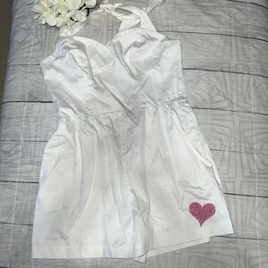 Disney The Dress Shop Pixar Inside Out Famous Rainbow Unicorn Romper sz L Large